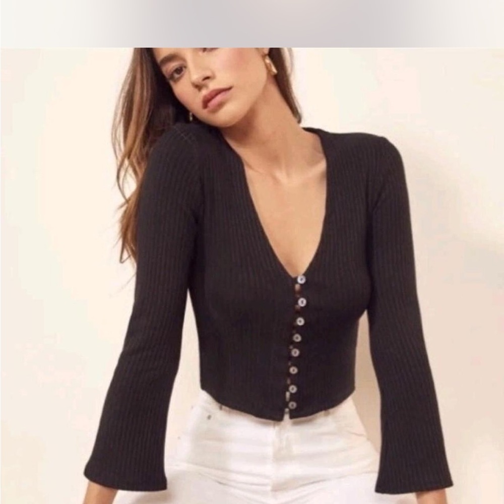 Reformation Geller Knit Top